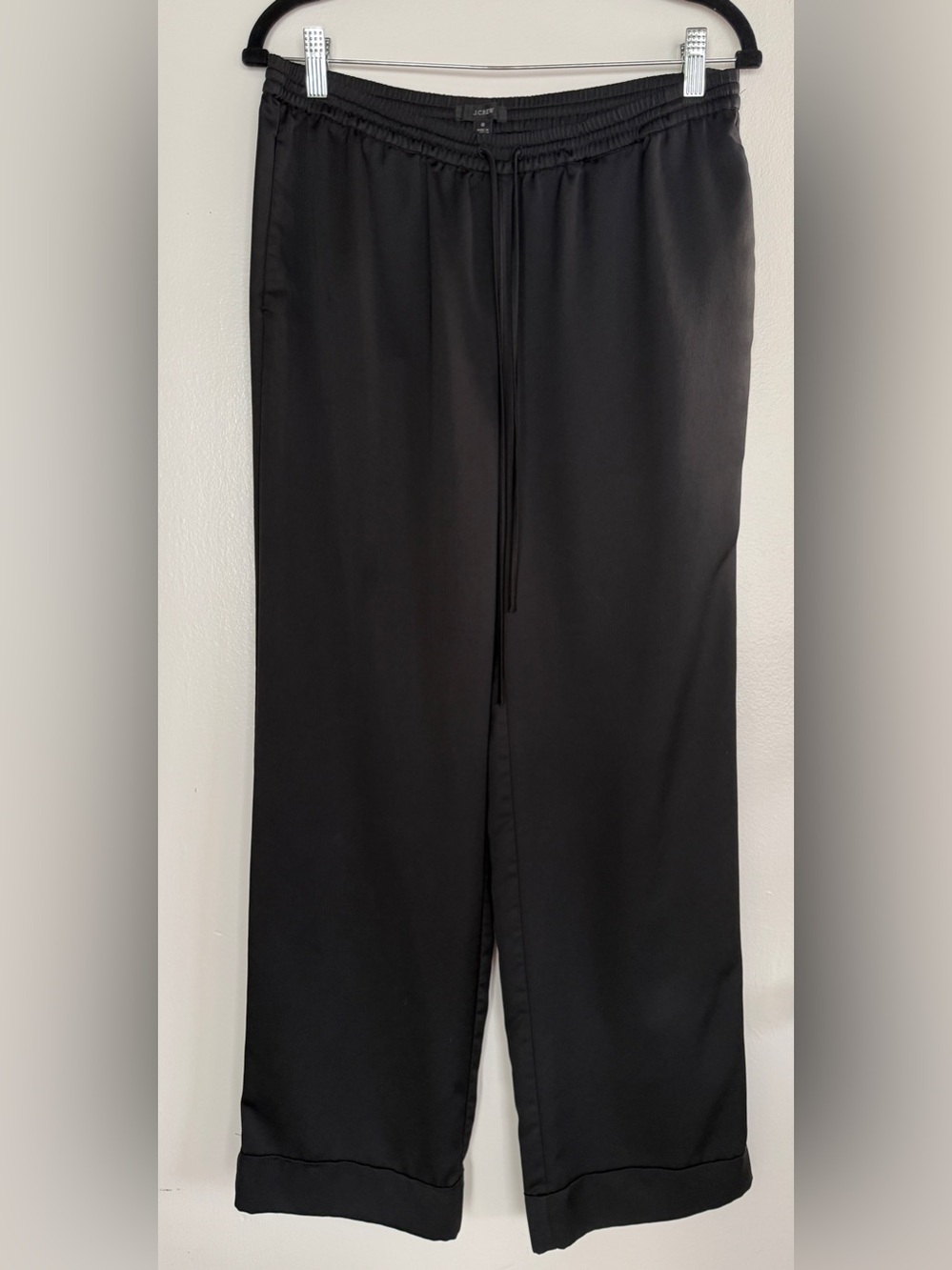 J. Crew Black Relaxed Drawstring Trousers
